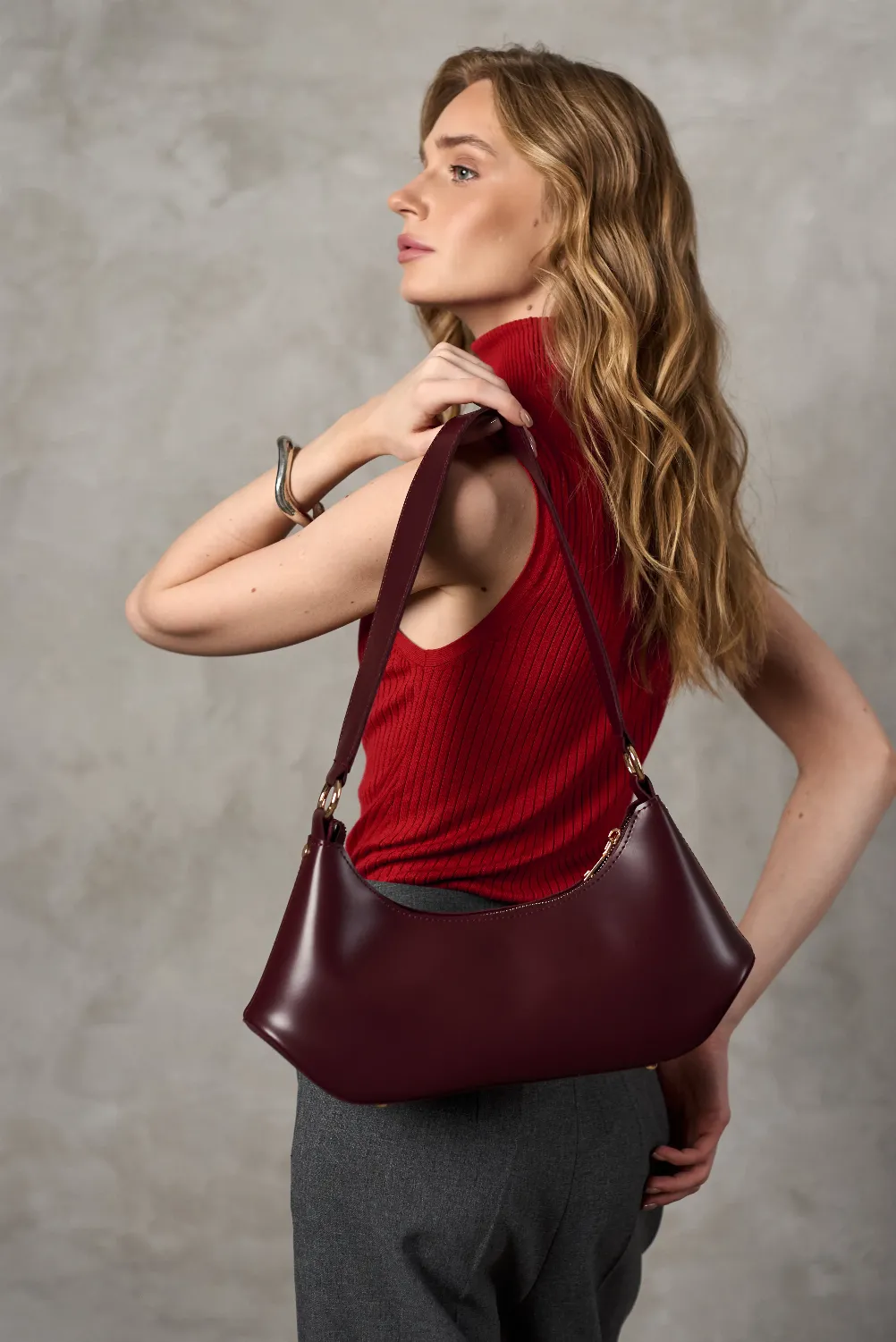 FLOW BAG BURGUNDY